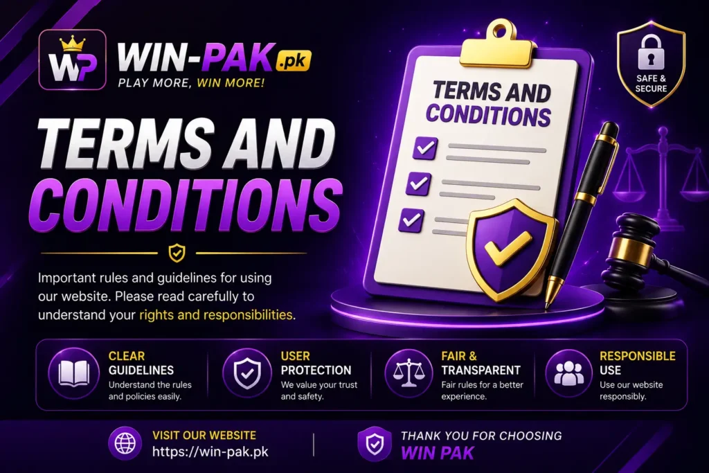 Win Pak Terms and Conditions